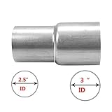 BLACKHORSE-RACING 2.5 inch ID - 3 inch ID Universal Exhaust Pipe Adapter Connector Reducer Stainless Steel (2.5" ID - 3" ID)