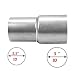 BLACKHORSE-RACING 2.5 inch ID - 3 inch ID Universal Exhaust Pipe Adapter Connector Reducer Stainless Steel (2.5" ID - 3" ID)