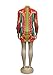 Remelon Womens Floral Print Button Down Collar Long Shirt Dress Blouse Mini Dress