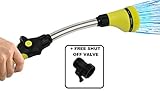 Careful Gardener Garden Hose with 8 Pattern Aluminum Watering Nozzle and Flow Control Knob