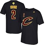 Kyrie Irving Cleveland Cavaliers Black Finals Edition Alternate Name and Number Short Sleeve T-shirt