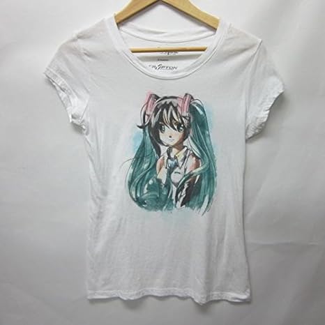 Amazon Co Jp アメリカブランド初音ミク Welovefine コラボ Tシャツ 白 Junior Mサイズ ホビー 通販