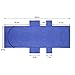 KING DO WAY Lounge Chair Beach Towel Cover Microfiber Pool Lounge Chair Cover with Pockets Holidays Sunbathing Quick Drying Terry Towels Blue 82.5’’x27.5’’