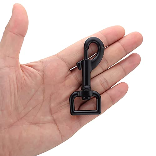 Swivel Eye Bolt Snap Hooks Black Heavy Duty Dog Leash Clips Dog Leash