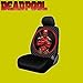 Yupbizauto Marvel Comic Deadpool Car Seat Covers Floor Mats and Spring Sunshades Set with Air Freshener