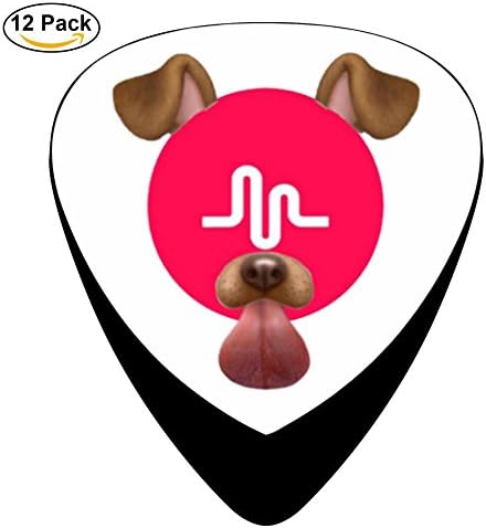 Chono 12-pack musical.ly Guitar Picks Plectrums for Guitar Bass