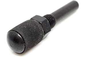 Benchmark Abrasives 1/2" x 1/2" Rubber Expanding Drum Sander with 1/4" Mandrel, Spiral Bands Rotary Sander Attachment for Dri