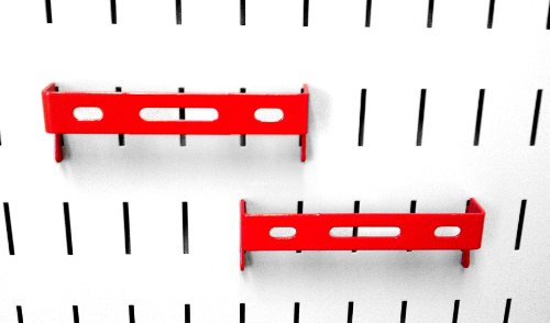 Wall Control 10-CB-014 R C-Bracket Slotted Metal Pegboard Hook for Wall Control Pegboard Only, 1