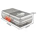 Portable Travel Pill Case Pill Organizer Box for Supplements Pills Tablet Vitamin, Pocket Container, Medicine Storage 8 Compartments, Translucent Black