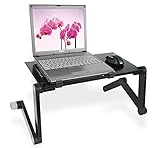 Adjustable Aluminum Laptop Stand Portable Foldable Notebook Computer Desk Vented Ergonomic Macbook Desk Table Vented Folding Stand