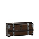 Household Essentials Steel Band Wood Storage