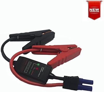 EC5 Connector Emergency Alligator Clamp Replacement Jump Starter Connector with Intelligent-Detection &amp; LED Indicator, Car Battery Booster Clamps Jumper Cable for Universal 12V Jump Starter