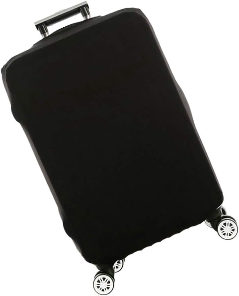 Stronghigheu Luggage Cover Suitcase Protector Elastic Spandex Dust-Proof Scratch-Resistant Luggage Black Fits 18-30 Inch (l)