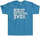 Threadrock Little Girls' Best Big Cousin Ever Toddler T-shirt