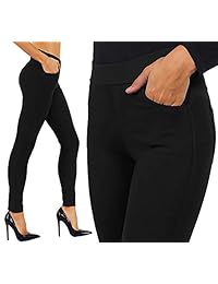 CodeFit Ponte Knit Slim Fit Pantalones Leggings estilo pull-up