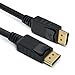 GearIT Gold Plated DisplayPort to DisplayPort Cable 6 Feet - 4K Resolution Ready (DP to DP Cable) Black