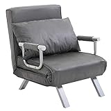 HOMCOM Single Person Folding 5 Position Steel
