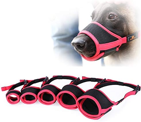 Coppthinktu Soft Mesh Dog Muzzle – Breathable, Adjustable For Small To Large Dogs, Prevents Biting & Barking
