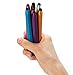 5pack Aluminum Chunky Pencil-like Capacitive Stylus Touch Pen for Iphone Ipad Galaxy Tab Blackberry Playbook HTC