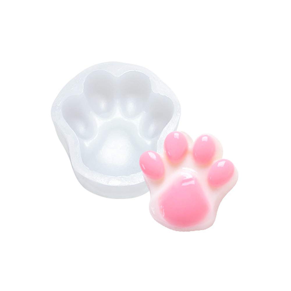 VOANZO 2PCS Silicone Candy Chocolate Molds, Dog Paw Silicone Mold for Making Jelly Pudding Cake Mold