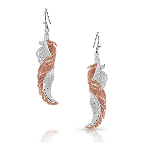 Montana Silversmiths Western Lifestyle Feather Earrings (Twisted