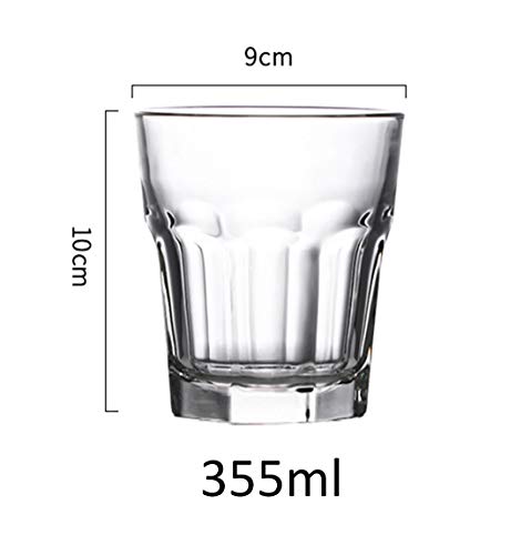 Whiskey-Gläser-Set, für Whiskey Gin oder Rum-Bourbon, langlebige Whiskygläser, Partys, spülmaschinenfest, 6 Stück - 355… – Bild 6