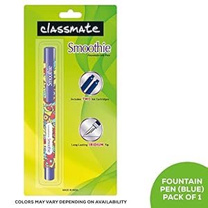 Classmate Smoothie Fountain Pen (Blue)- Pack of 1