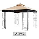 ABCCANOPY Replacement of Canopy L-GZ724PST-B Gazebo Canopy Set (Beige)