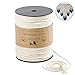 Macrame Cord, PANDAMAN 3mm x 220 Yards (about 200m) Colorful Natural Cotton Soft Unstained Rope (Beige-4mm)