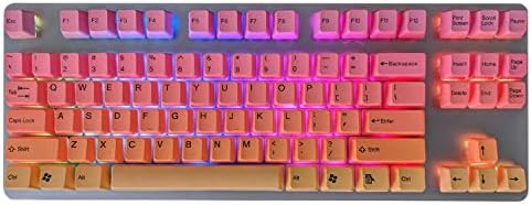 Amazon Com Tai Hao Sunshine Pbt Double Shot Keycap Set 104 Keys Sunset Key Caps For Cherry Mx Switch Mechanical Keyboard With Key Puller 104 Keys Sunshine Computers Accessories