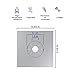 Stove Burner Covers Reusable Thinner Gas Stove Protectors Easy to Clean-Silver(8pcs)