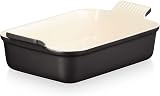 Le Creuset Heritage Rectangular Dish Stoneware 26 cm Matte Black 2.4L