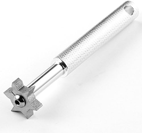 Golf Club Groove Sharpener Golf Tool with 6 Heads Perfect Tool for Wedges and Utility Clubs (Sliver)