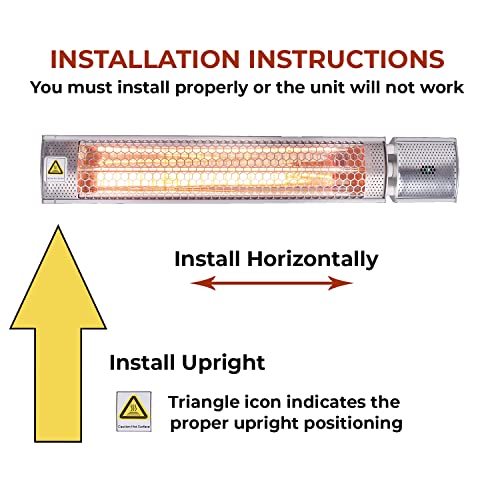 EconoHome Electric Outdoor Heater Infrared heater Outdoor and Indoor
