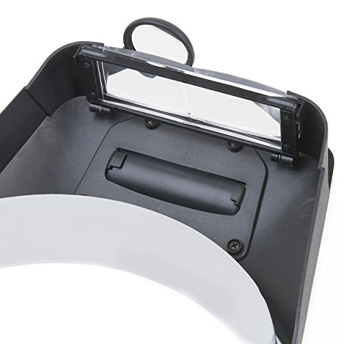 41qg3eiwvgL Carson LumiVisor Head Magnifier - Head Visor with LED Lighted Magnifier (2x/3x/5x/6x) (LV-10) - Image 7