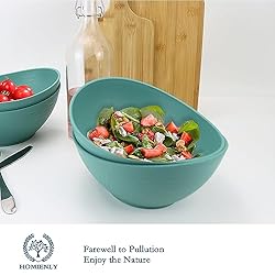Homienly Salad Bowls 6PC Wheat Straw Bowls - 65oz
