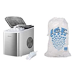 Silonn Ice Makers Countertop 9 Bullet Ice Cubes
