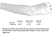 Bucwild Sports 1 Pair Arm Cooling Sun Protection Compression Arm Sleeves - Youth & Adult Sizes - Baseball Basketball Golf Tennis Running (Gray, Large (adult)