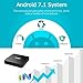 Android Box, TUREWELL T95 S2 Android 7.1 TV Box Amlogic S905W 1GB RAM 8GB ROM Quad core 64 Bits 2.4GHz WiFi Smart TV Box 4K Media Player