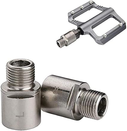 fahrradpedale verlangerung 1 paar chrom molybdan stahl mountainbike pedale verlangerung verlangerte 20 mm passend fur 9 16 zoll adapter in gewindefahrradpedale fur mtb bmx strassenfahrrad amazon de sport freizeit