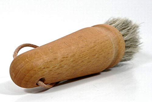 Valentino Garemi Collectables Dusting Brush - Horse Hair - Dust Cleaner & Aging Deposits Remover for Vintage or Antique Frames Toys Books Sculptures Pictures Coins Collections Sport Cards Equipment