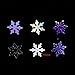 Xisniry MAKTMOI 6 Colors Snowflake Glitter Nail Sequins - 3D Nail Art Flakes Colorful Confetti Christmas Glitter Sticker Decals Manicure Nail Art Design Makeup DIY Decoration