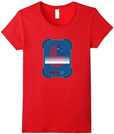 Womens Scan fingerprint Samoa tees Large Red