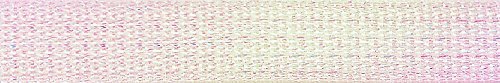 Berisfords Textured Metallic Ribbon, White, 3 mm