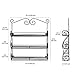 Flexzion 3-Tier Wall Mounted Spice & Cosmetics Rack Storage Organizer, Hanging Wire Shelf Holder for 2.5″ Wide Jar Bottle, Makeup Container Accessory, Great for Kitchen Cabinet Pantry Vanity, Blackthumb 2