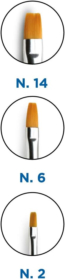 Giotto- Set of 3 brushes Taklon 600, Neutral colour, 026000 - Image 5