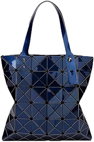 Diamond Women-Bag Geometry Handbag Female Geometric Casual Tote Lady Shoulder Bag Top-Handle Bag deep Blue