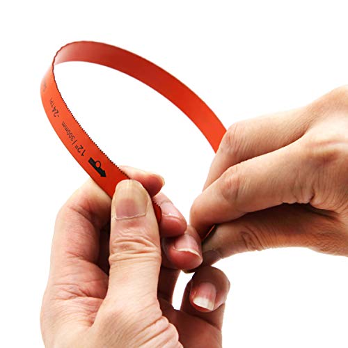 Finder Hacksaw With Saw Blade Aluminium Alloy Light Weight Compact Hand Operation Hack Saw For Wood Board PVC Pipe (3pcs 12-inch Extra Hacksaw Blades Included) - Thumbnail 4