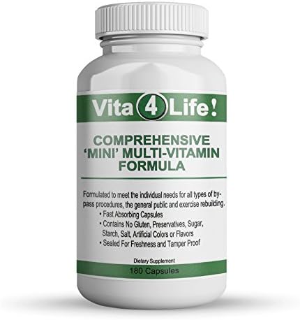 Vita4life, Bariatric Multivitamins, Comprehensive Mini Multi-Vitamin Formula – 180 Count