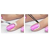 Nail Art Peel Off Base Coat Liquid Cream Tape Polish Palisade Manicure (Pink)